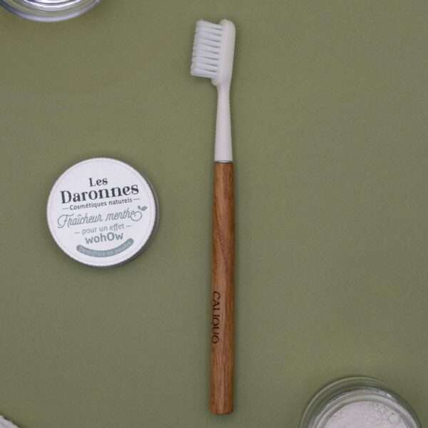 Brosse à dents caliquo rechargeable en chêne soft
