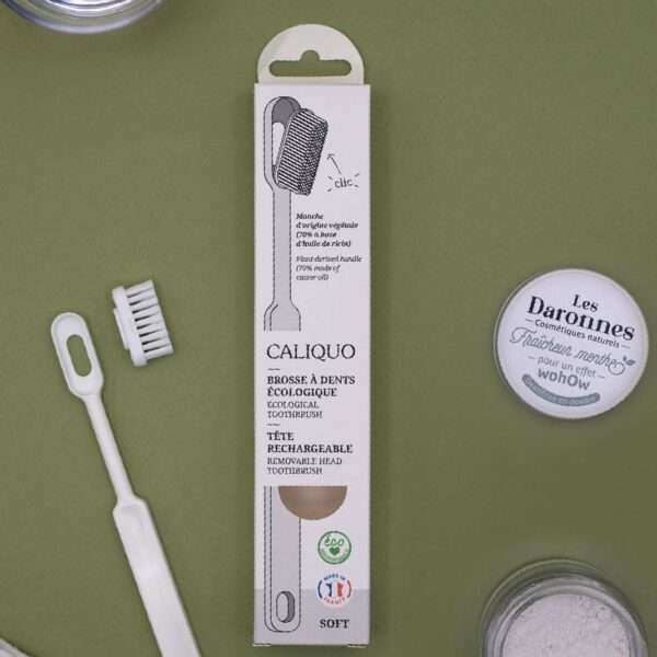 brosse à dents Caliquo souple blanche