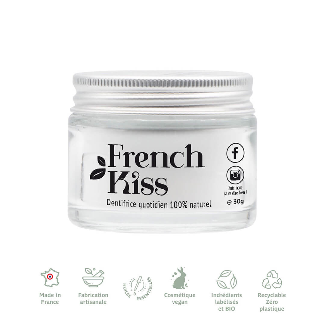 Dentifrice solide en poudre French Kiss (30g)